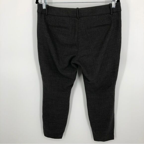 J. Crew Minnie Pants Womens 8 Gray Wool Bi Stretch Dressy Casual Ankle - Picture 5 of 8